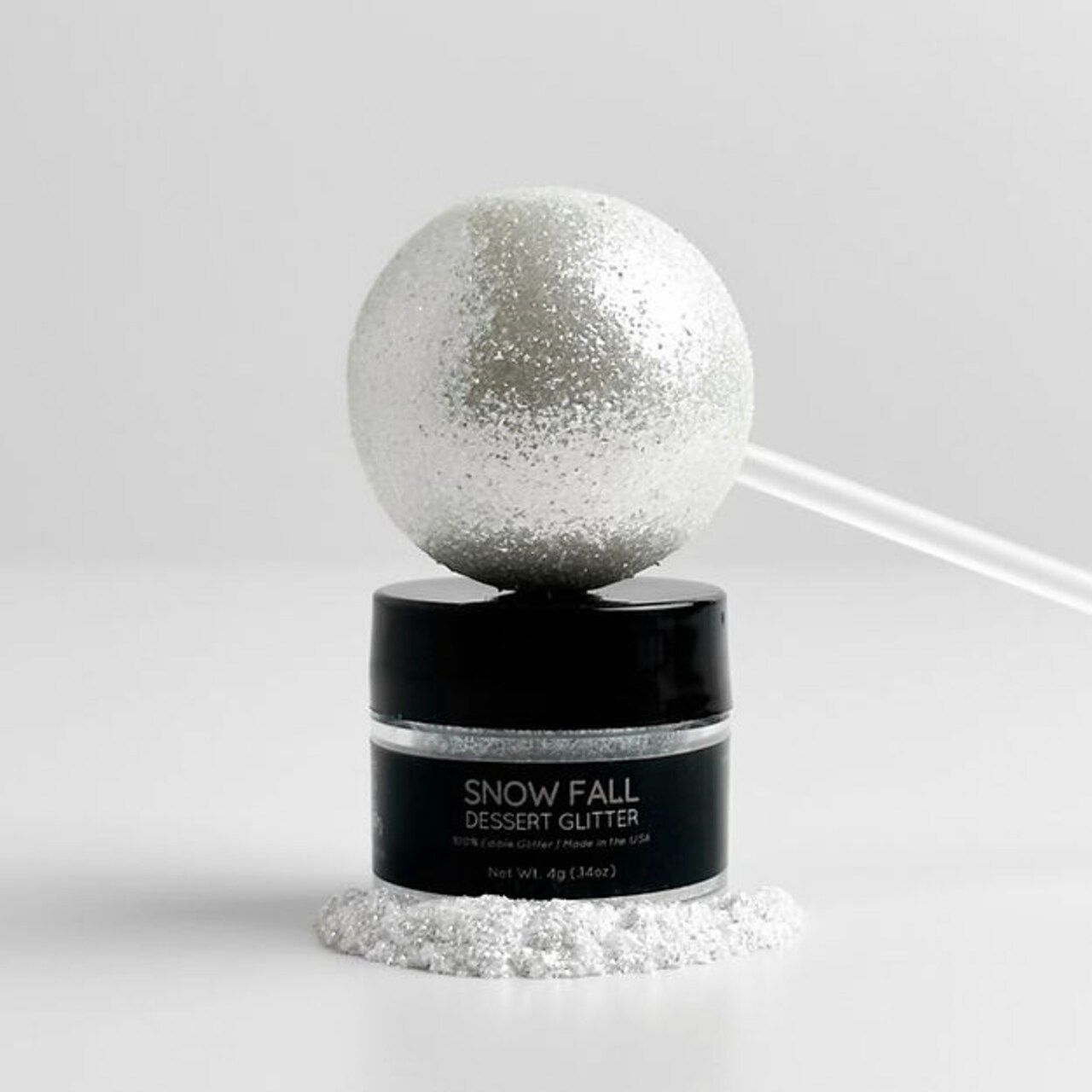 Shine Dessert Glitter: "Snow Fall" - White Edible Dessert Glitter
